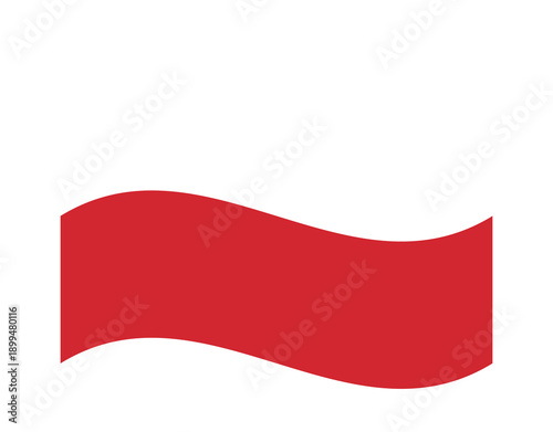 Waving flag of Poland national symbol wavy fabric country official emblem europe