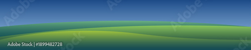 Green valley landcape and banner