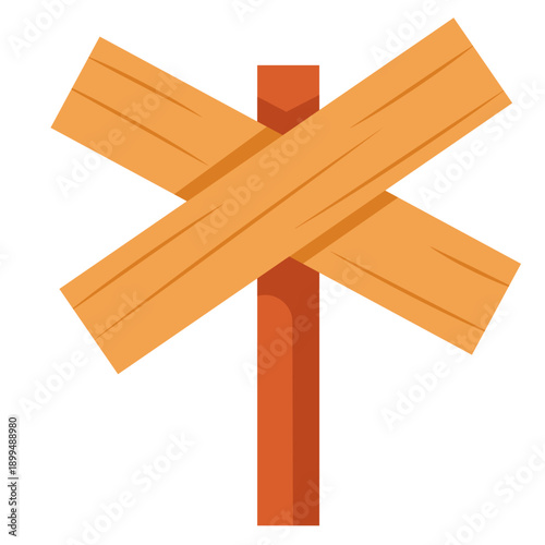 Wooden Signpost Illustration