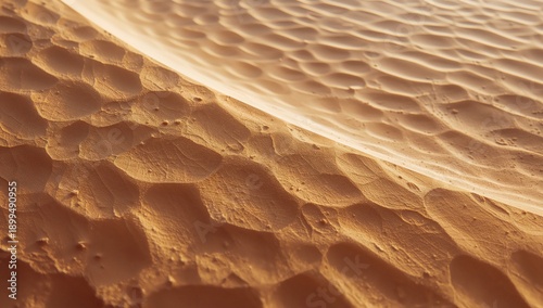 Footprints Are Imprinted in Dry Sand After a Sunny Day in the Desert