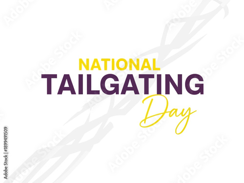 National tailgating day graphic design