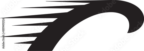 Motion Blur Abstract Speed Black Lines White Background Graphic