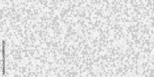 Vector white and gray overlapping polygon square texture. Seamless geometric pattern triangle shapes low polygon backdrop background. Abstract line poly background.
