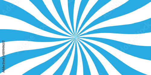 Vector sunray stripe background. Light sunburst glowing background. Sunburst pattern summer social banner. vector illustration pattern beam rays. Spiral radial striped backdrop design.