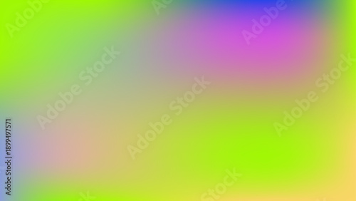 Soft blurry gradient of vibrant green, pink, and blue ideal for background or website design with a spring or summer theme.