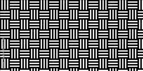 Minimal line Seamless geometric pattern with shapes. Decoration and maze ornament square wall tile.