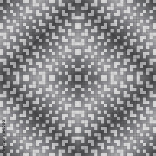black and white square mosaic seamless pattern vector illustration