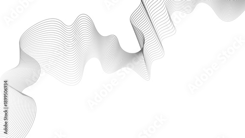 Abstract backdrop with grey wave gradient lines