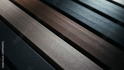 Dark Surface Shows Lines and Textures Under Soft Light in Indoor Setting