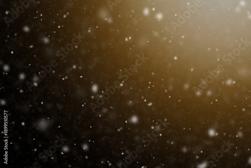 Abstract Sunlit Snowfall with Subtle Warm Tones