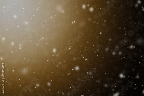 Abstract Sunlit Snowfall with Subtle Warm Tones