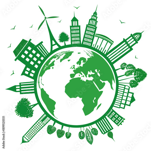 Global sustainability and urban development integration with nature