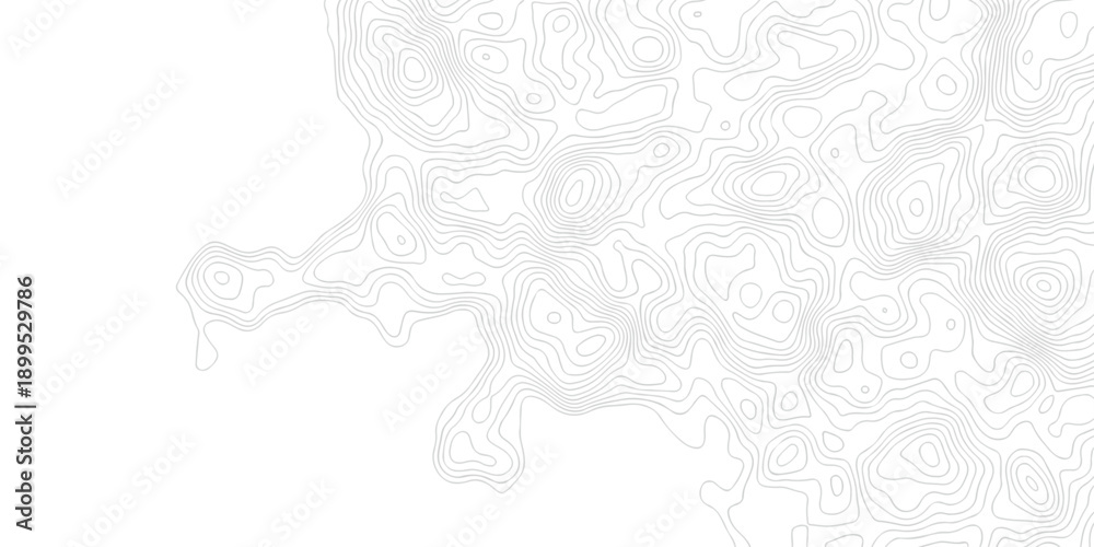 Fototapeta premium Topo grid map paper black, white contours topography stylized height of the lines map. line counter map terrain design.