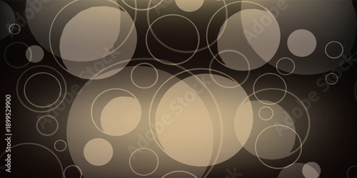 Abstract background with glowing circles and bokeh effect.