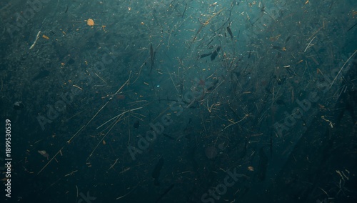 Close up of a Wet and Muddy Surface After Rain on a Textured Ground During Da...