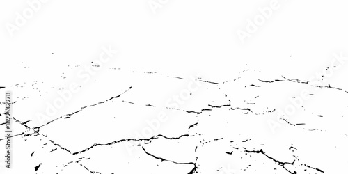 Black and white dirty grunge texture of cracked paint on asphalt and abstract effect old concrete faded wall dry surface patterns background.

