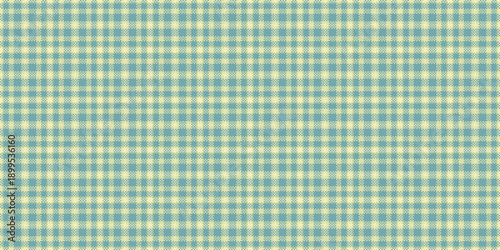 Womens fashion plaid check pattern, curtain seamless background vector. Pure texture textile fabric tartan in light and cyan colors.