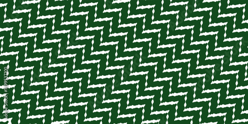 Green zig zag stripes abstract background