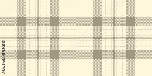 Give fabric seamless pattern, purity background textile plaid. English tartan check vector texture in cornsilk and pastel colors.