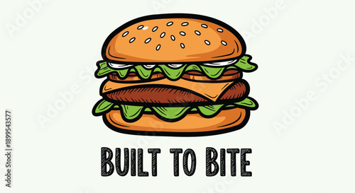 Delicious double cheeseburger with lettuce and sesame seed bun on white background