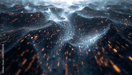 Birds Eye View of a City Skyline at Night With Tall Buildings and Lights From...