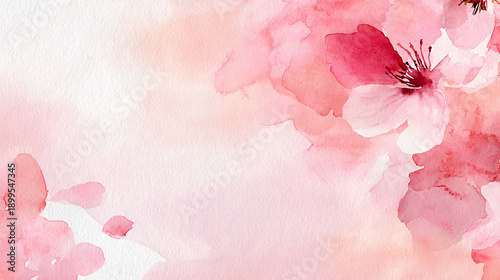 春ピンクのグランジ背景　Generative AI