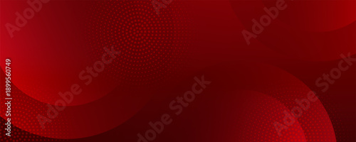 Abstract red background with circles.  Applicable for gift card, Poster on wall poster template, EPS 10