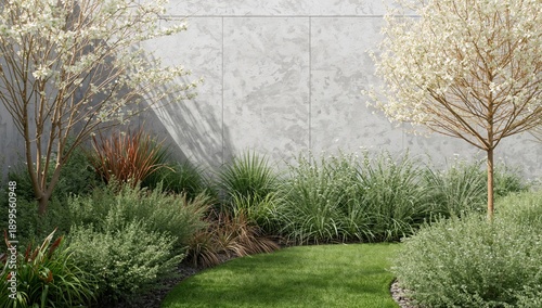 Unique Indoor Garden With Plants on a Wall at Midday Sunlight Creating Shadows