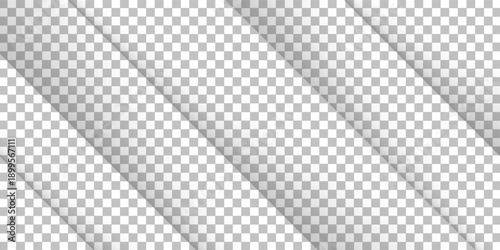 Glass plate on transparent background. Acrylic and glass texture with glares, light, and reflection. Realistic transparent glass window, mirror background. Vector