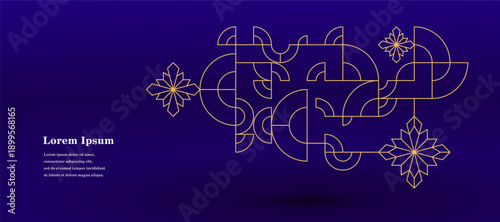 幾何学 抽象 サークル パターン 星型 背景