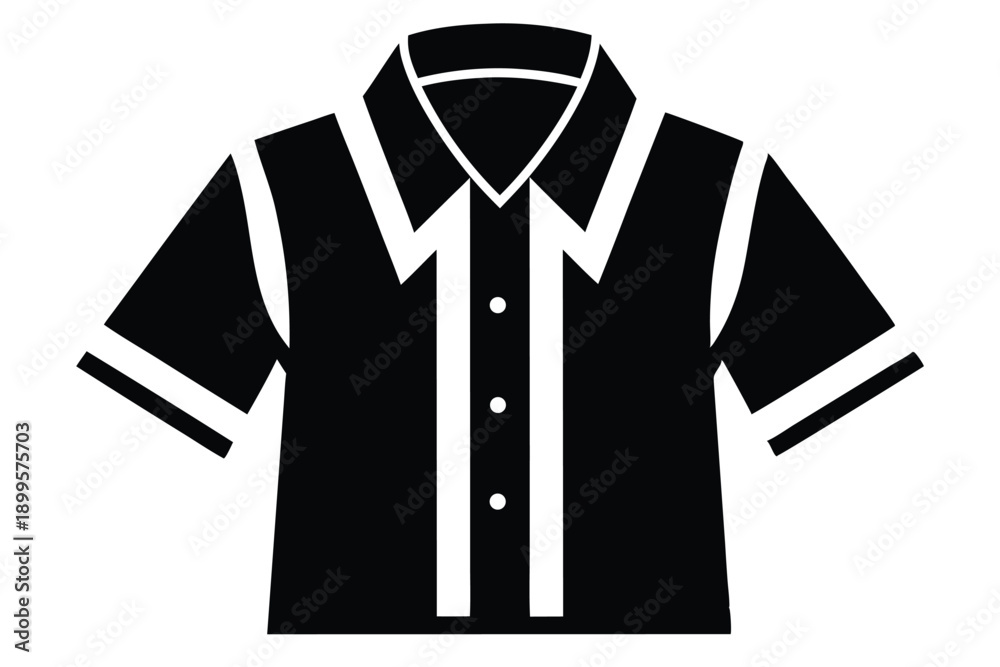 Naklejka premium shirt silhouette line art vector illustration