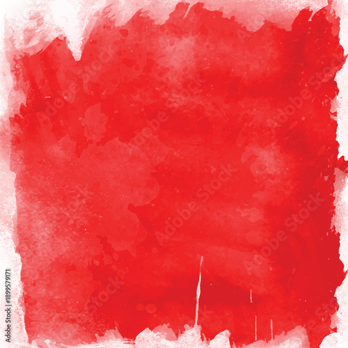 Expressive Red Watercolor Paint Texture with Organic Brush Strokes and Layered Tones. Ideal for Backgrounds, Posters, Branding, Social Media Graphics