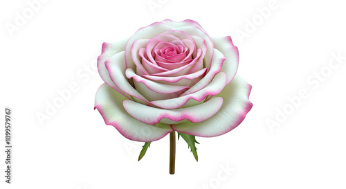 White and Pink Rose