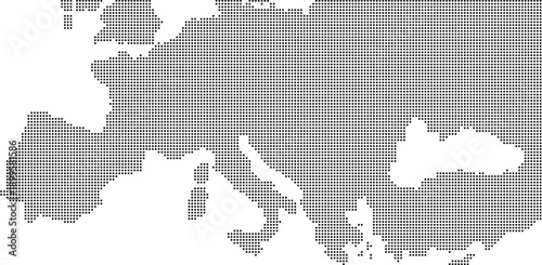 Mappa dell'europa di centro