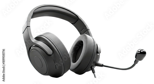 Black Gaming Headset with Microphone