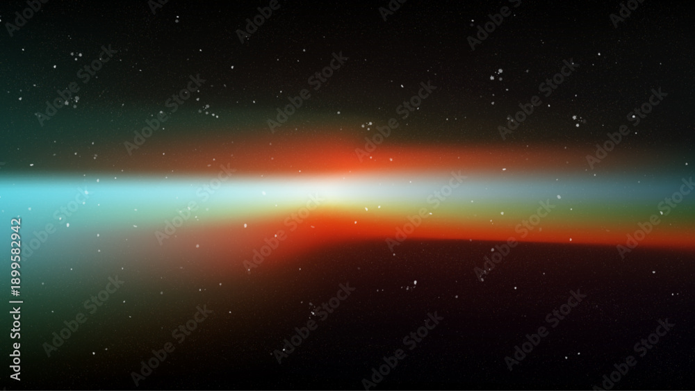 Fototapeta premium Abstract Colorful Futuristic Gradient with Light Beam and Particles