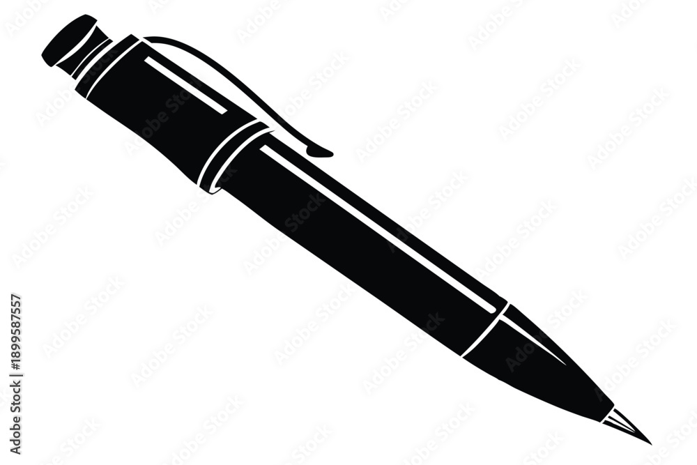 Fototapeta premium pen silhouette line art vector illustration