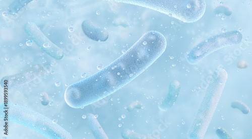 Картината върху платно Fructilactobacillus sanfranciscensis: Proliferation of sourdough lactic acid bacteria in a fermentation environment