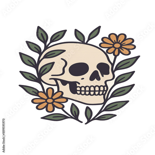 Botanical Skull