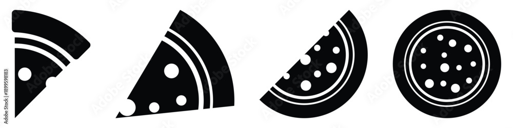 Obraz premium Delicious Pizza Slice with Toppings Vector Illustration