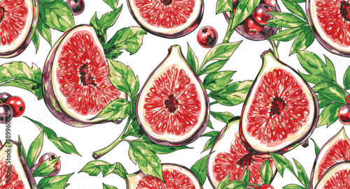 Sliced Fig Pattern
