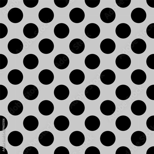 Seamless truchet pattern with circles. Polka dot background