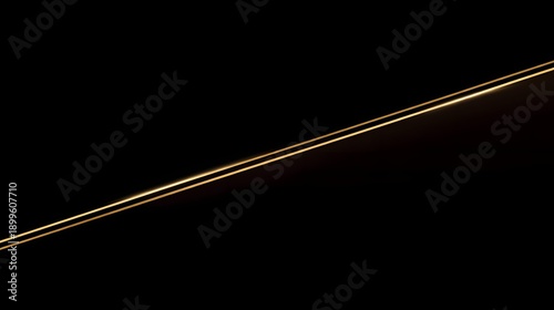 A single thin gold line across a matte black background, luxury minimalist