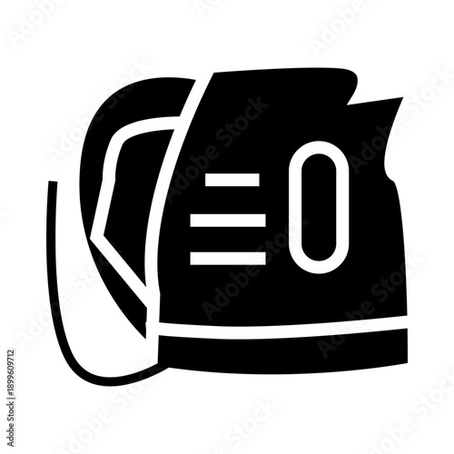vector illustration of a electric kettle glyph icon