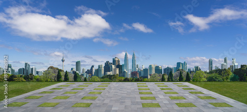 Wallpaper Mural Kuala lumpur city skyline with modern skyscrapers and park Torontodigital.ca