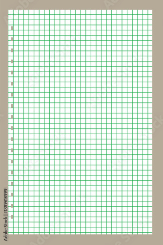 Grid paper. Lined sheet of abstract squared background with color graph. Geometric pattern for school, wallpaper, textures, notebook. Checkered blank on white background.