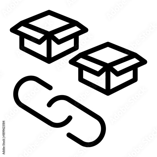 Interconnected network involved in producing and distributing a product to market (Outline Style)