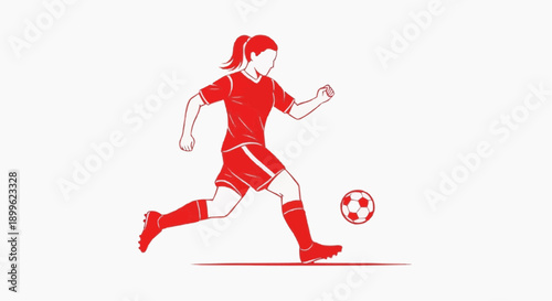 woman with soccer ball