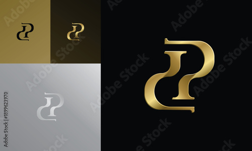 Luxury Letter DP Logo Design Variations