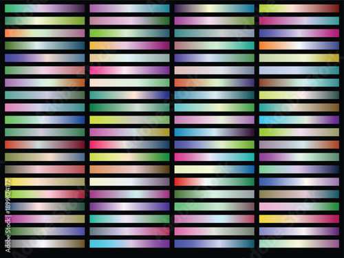 Multicolored horizontal blinds pattern, gradient effect, for background or texture overlay, vector